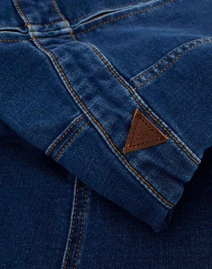 Guess Women's Sami Sleeveless Denim Jumpsuit Sorrento Blue Size L