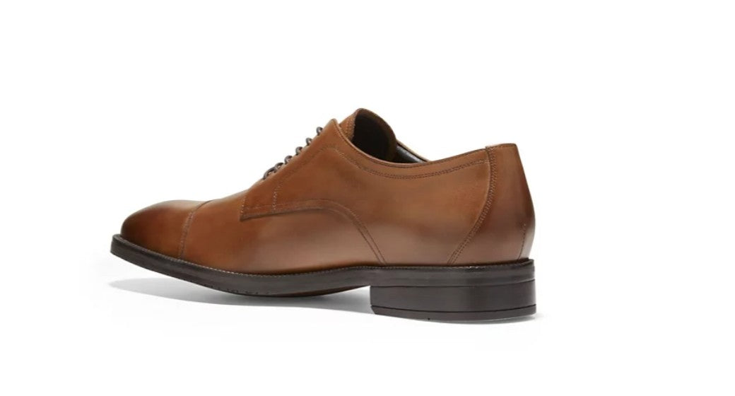 Cole Haan Men's Modern Essentials Cap Oxford Shoes British Tan Size 10 M