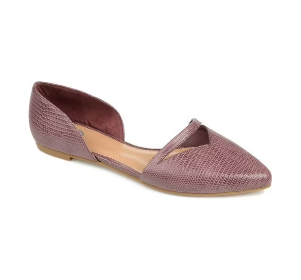 Journee Collection Women's Cushioned Braely Pointed Toe Slip On Flats Shoes