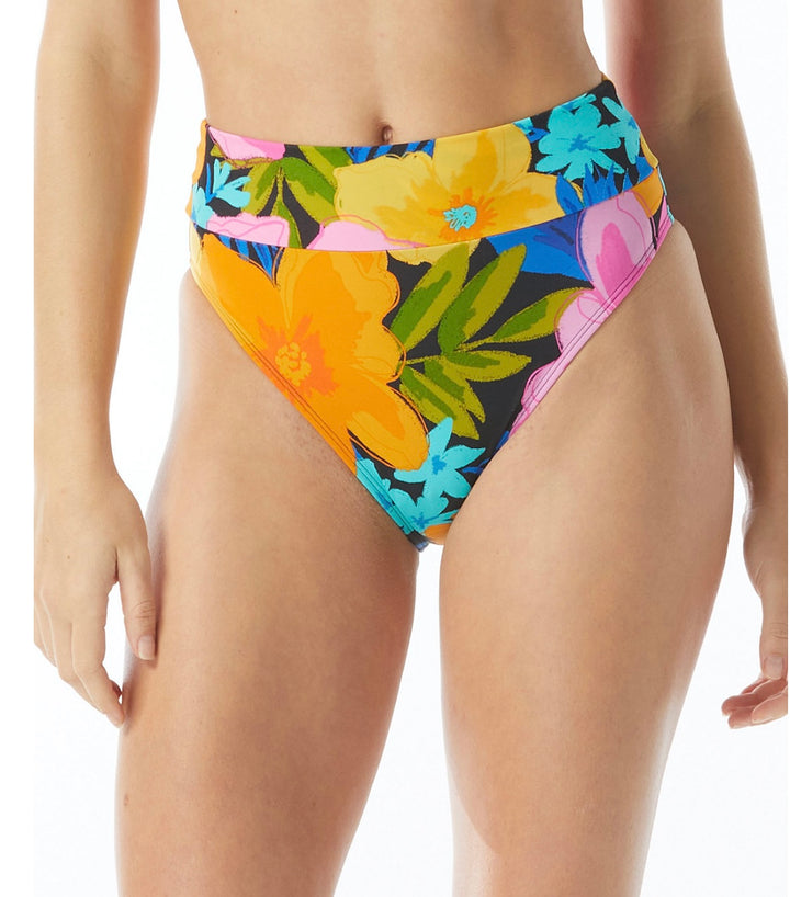 Sundazed Women's Cora Floral-Print High-Waist Bikini Bottoms Multi