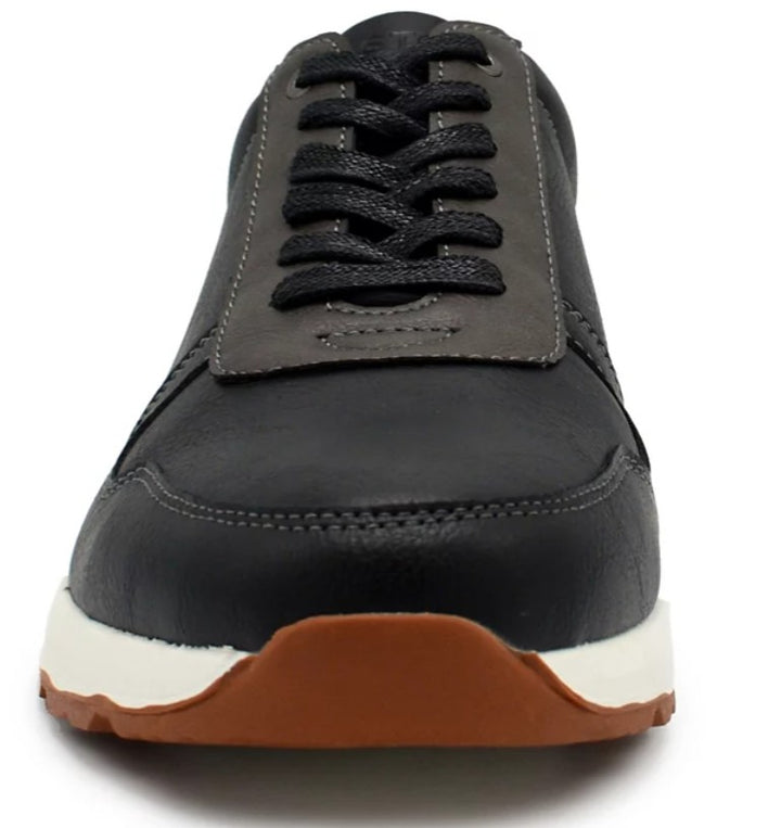 Aston Marc Men’s Round Toe Fashion Casual Court Shoe Black Size 9.5 M
