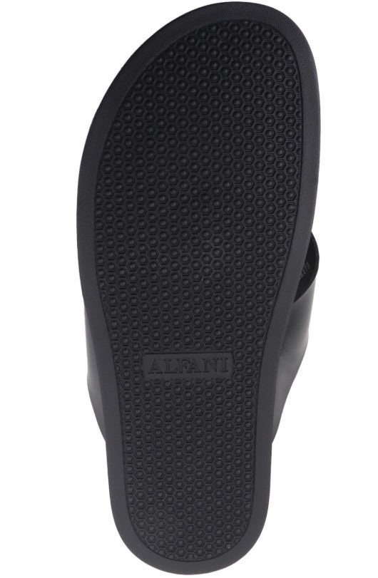 Alfani Men's Slip On Wallace Banded Sandals Black Size 11.5