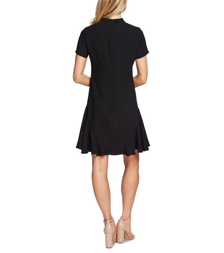 CeCe Women's Ruffled Bow Cocktail And Party Dress Rich Black