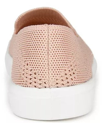 Journee Collection Women's Meika Knit Sneakers Pink Size 7.5
