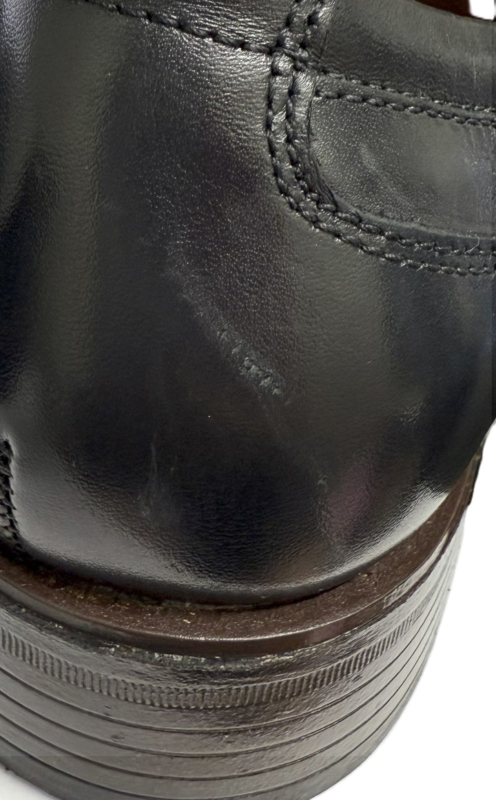 Johnston & Murphy Men's Lewis Plain Toe Dress Shoe Black Size 8 M
