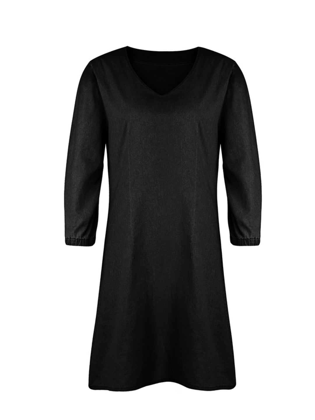 Full Size V-Neck Half Sleeve Dress