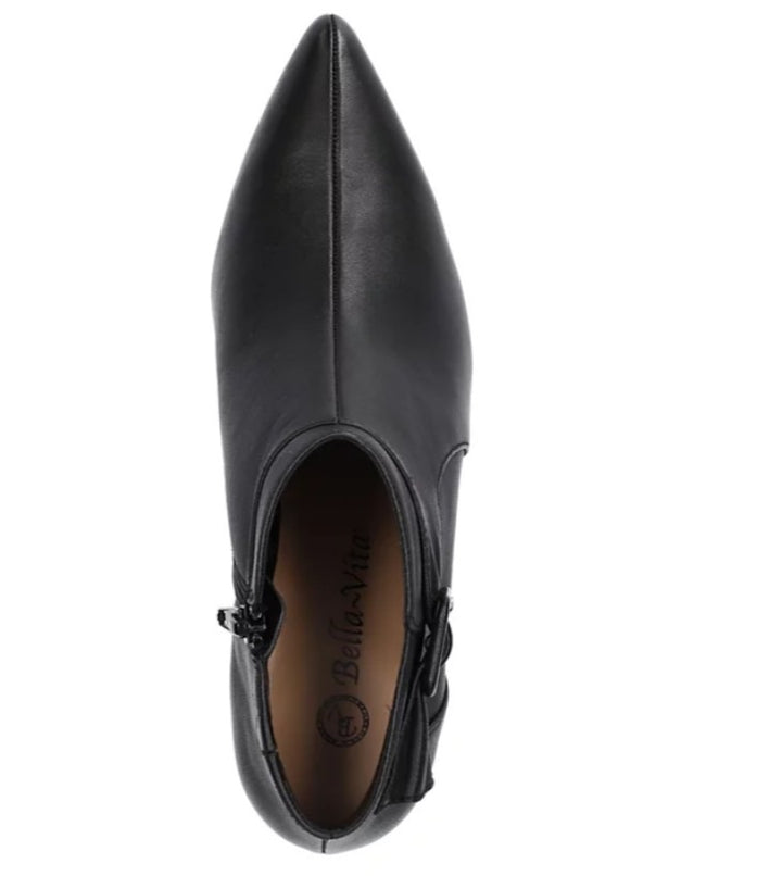 Bella Vita Women's Bindi Shooties Boots Black Leather Size 6.5