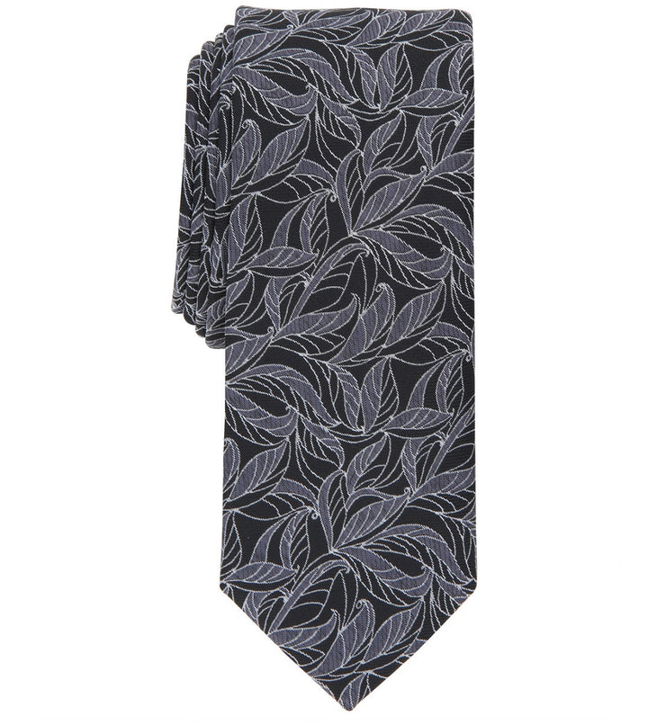 Bar III Men's Shellen Botanical Tie Black