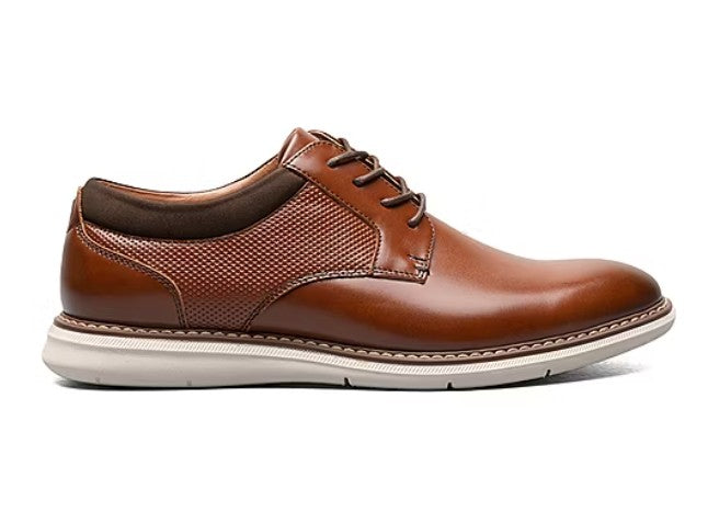 Nunn Bush Men's Chase Plain Toe Oxford Shoes Cognac Multi Size 8