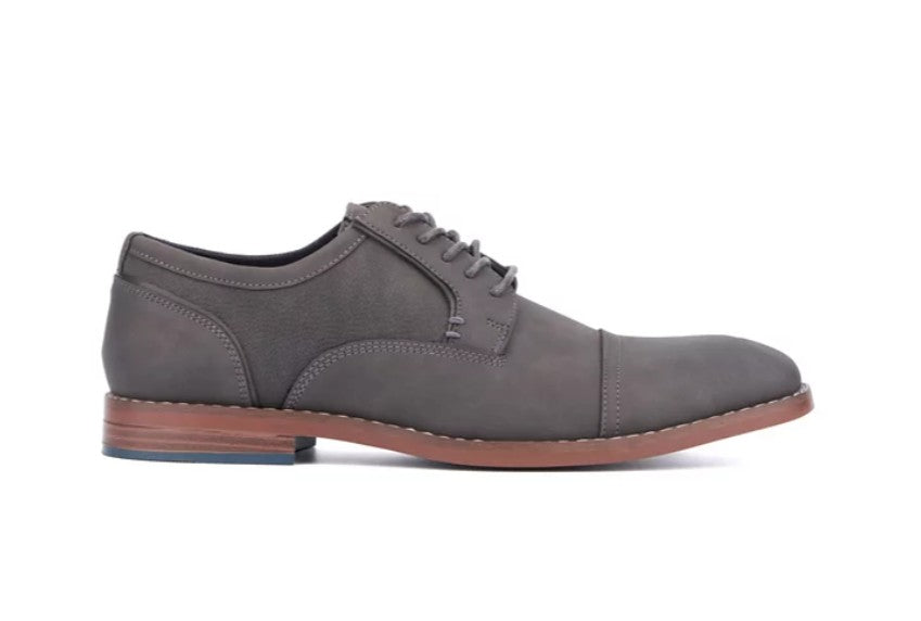 Reserved Footwear Men's Asher Oxford Casual Shoe Charcoal Size 10
