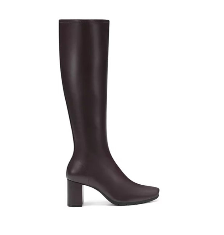 Aerosoles Women's Square Toe Micah Tall Boots Brown Size 6.5