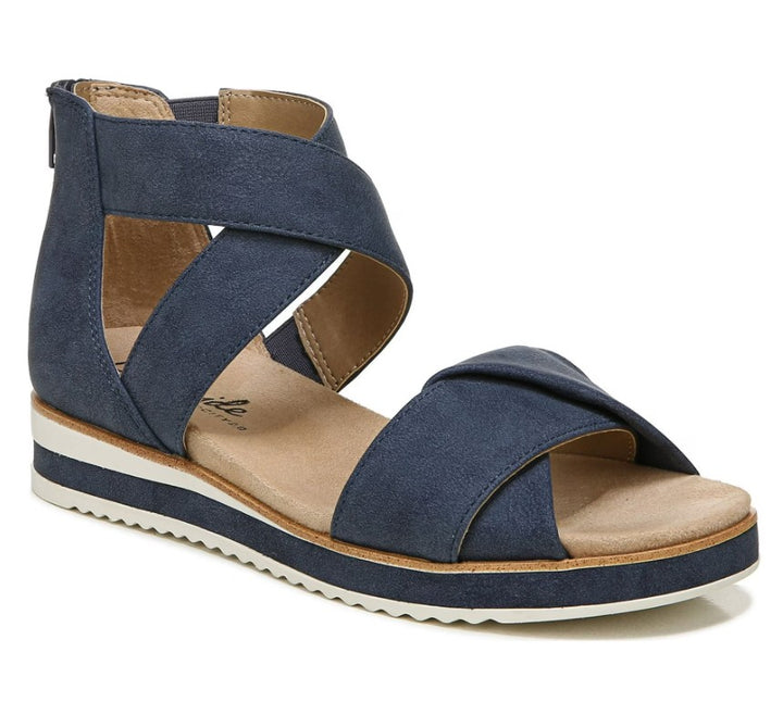 LifeStride Women's Zoom Strappy Sandals Navy Size 8.5