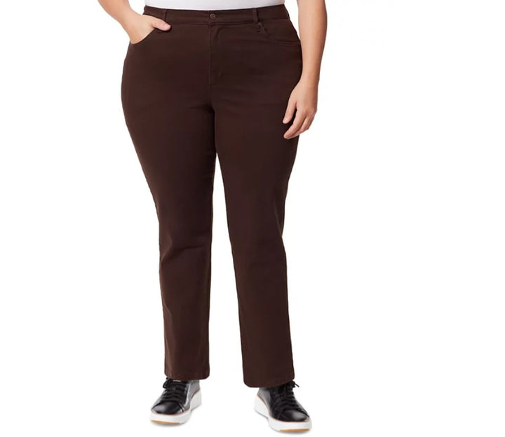 Gloria Vanderbilt Women's Amanda Tapered Leg Slimming Jean Coffee Roast