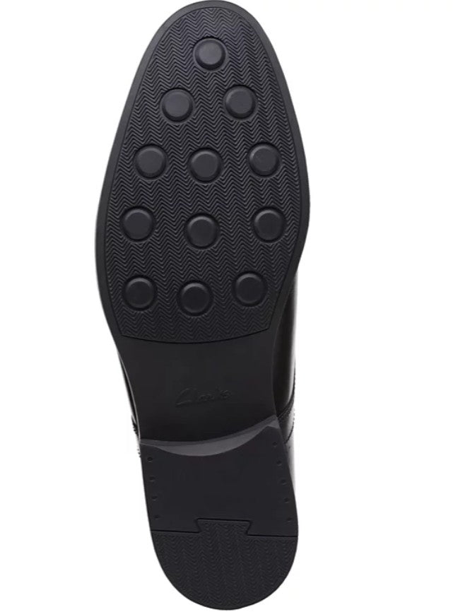 Clarks Men's Arch Support Whiddon Cap-Toe Oxfords Shoes Black Size 11 M