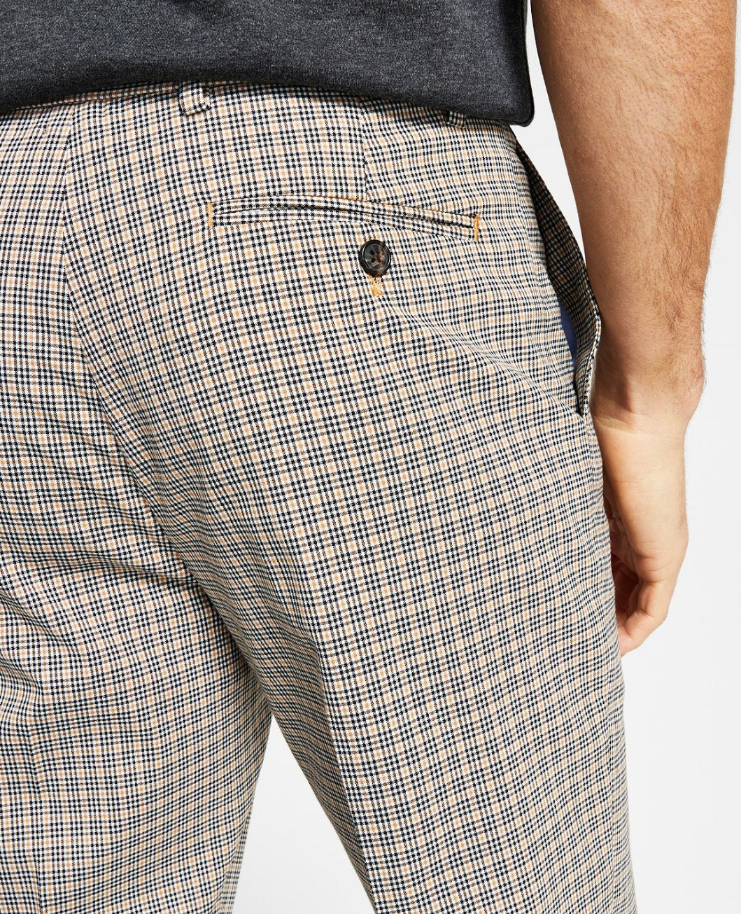 Tommy Hilfiger Men's Modern-Fit TH Flex Stretch Check Performance Pants