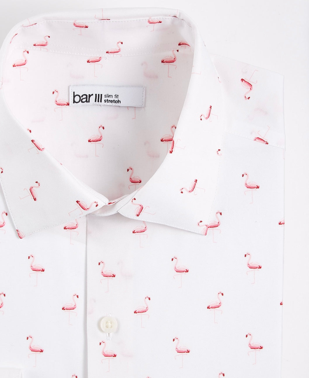 Bar III Men's Slim Fit Flamingo-Print Dress Shirt White Pink Size XL – CL Quality Store Bar III Men's Slim Fit Flamingo-Print Dress Shirt White Pink Size XL – CL Quality Store