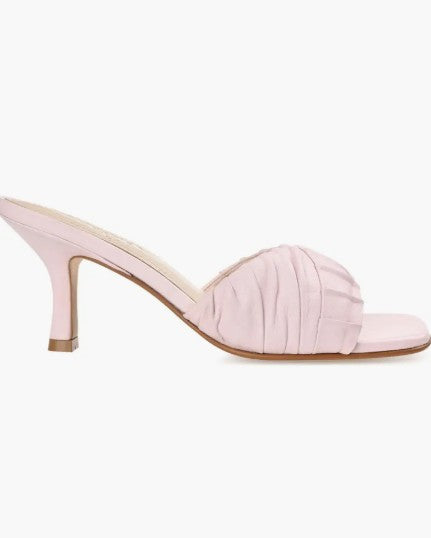 Journee Collection Women's Juliette Faux Leather Dressy Heels Pink Size 8.5