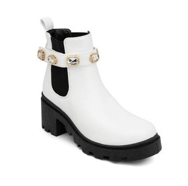 Sugar Women's Memory Foam Favorite Casual Boots White Size 6.5