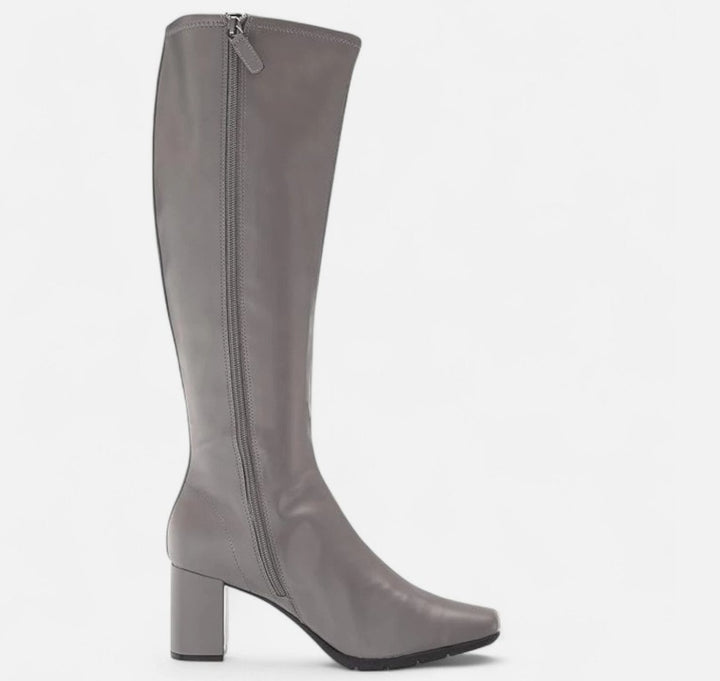 Aerosoles Women's Square Toe Micah Tall Boots Grey Size 7