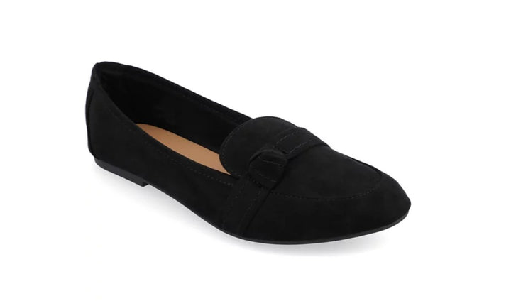 Journee Collection Women's Marci Slip On Flats Black Size 7 1/2