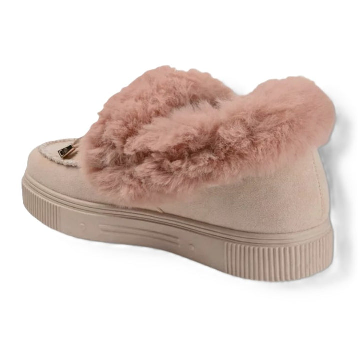 Journee Collection Women's Tru Comfort Foam Midnight Slipper Shoes Beige-Pink