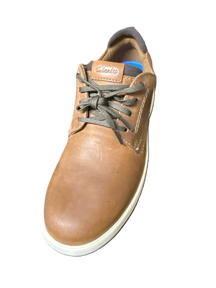 Clarks Collection Men's Bradley Plain Shoes Light Brown Leather Size 7 M