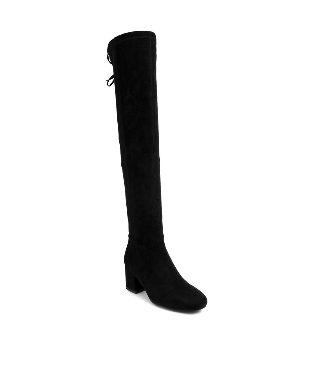 Sugar Women's Ollie Heels Round Toe Over-The-Knee Boots Black