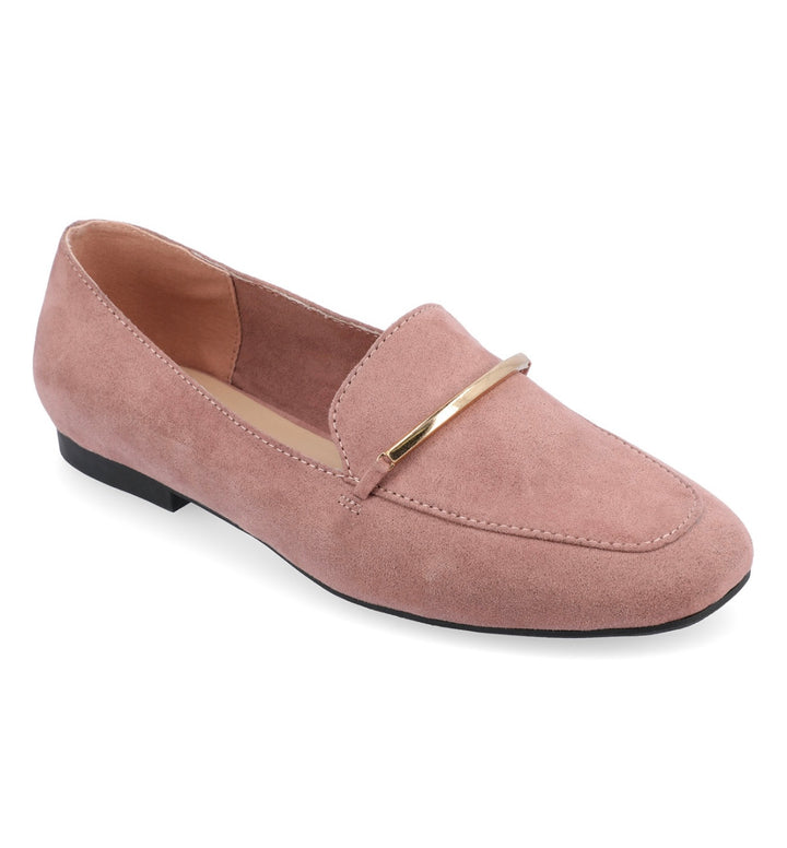 Journee Collection Women's Wrenn Slip On Loafers Flats Rose Size 12
