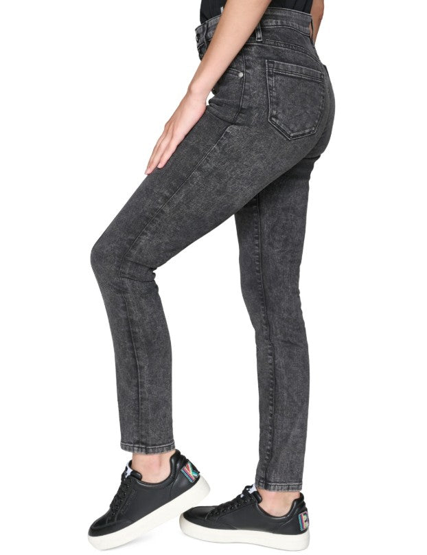 Karl Lagerfeld Paris Women's Super Stretch Skinny Jeans Storm Grey Size 14