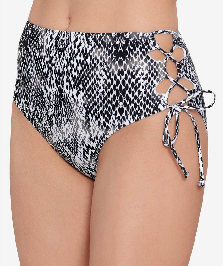 Salt + Cove Juniors' Simple Scale Lace-Side Bikini Bottoms Swimsuit Size L