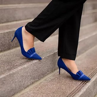 Journee Collection Women's Marek Pump Heels Blue Size 8