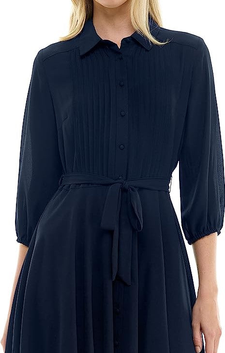 Nanette Nanette Lepore Women's 3/4 Sleeve Party Mini Dress Navy Size 14