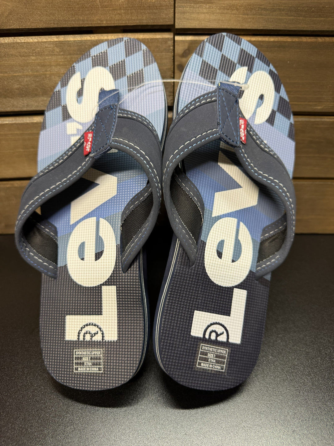 Levi's Men's Comfort Slip-on Sandals Navy Size 7