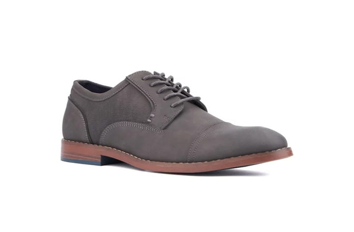 Reserved Footwear Men's Asher Oxford Casual Shoe Charcoal Size 10