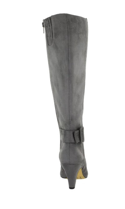 Bella Vita Women's Troy II Tall Dress Boots Grey Suede Size 7.5
