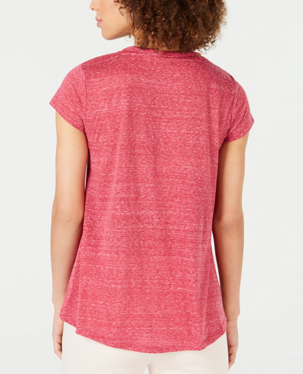 Style & Co. Women's Short Sleeve Graphic-Print Swing T-Shirt Scenic Edge Size XS