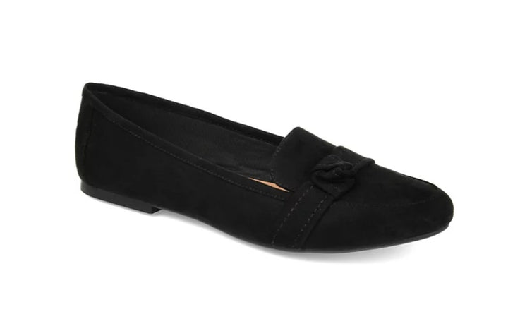 Journee Collection Women's Marci Slip On Flats Shoes Black Size 10