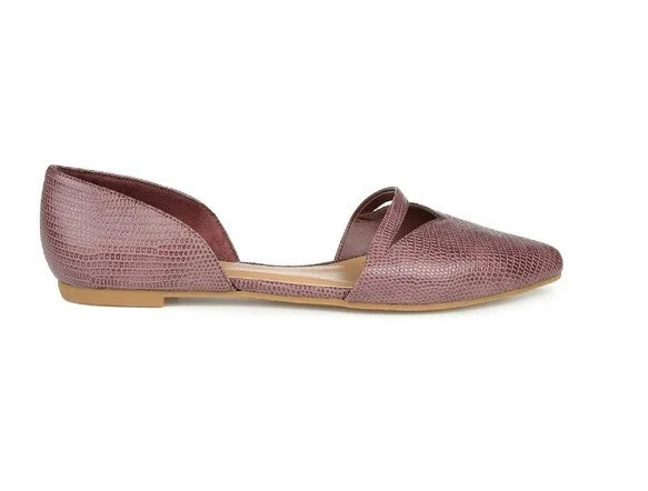 Journee Collection Women's Cushioned Braely Pointed Toe Slip On Flats Shoes