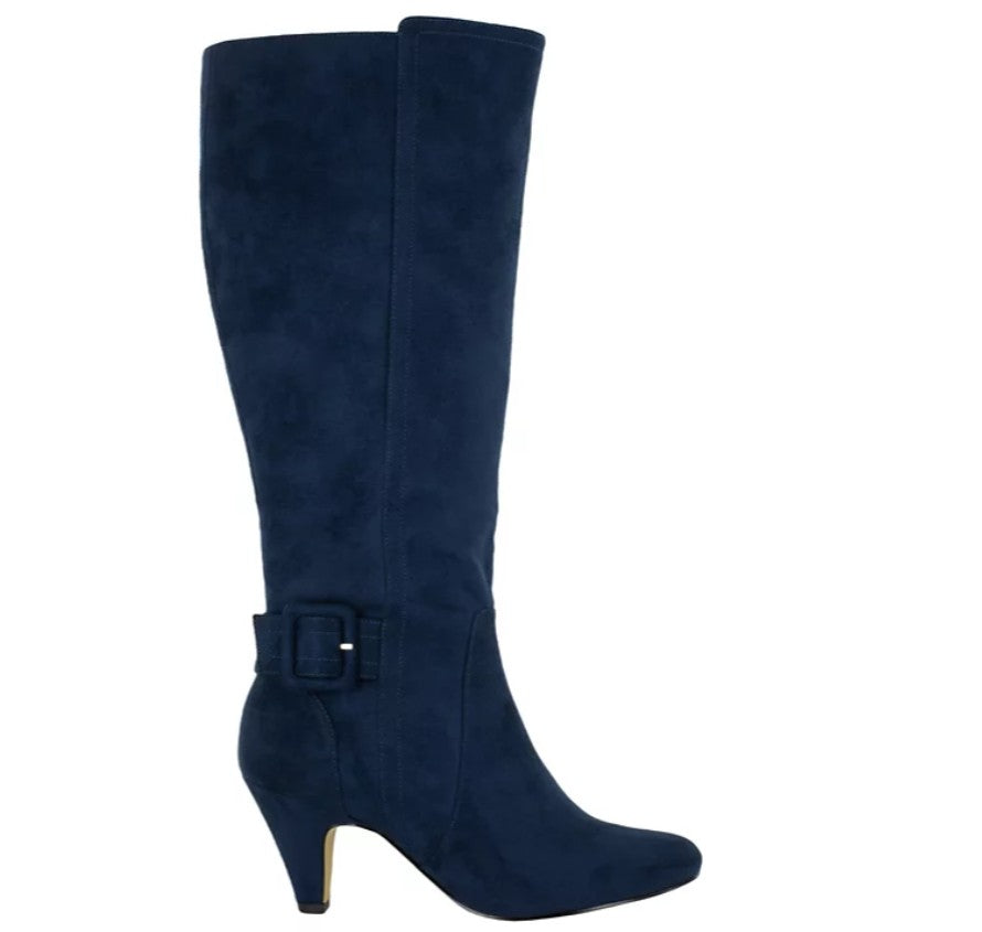 Bella Vita Women's Troy II Tall Dress Boots Navy Suede Size 8