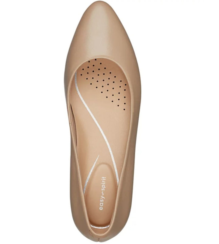 Easy Spirit Women's Caldise eFlex Slip-On Low Heel Pumps Latte Size 9.5W