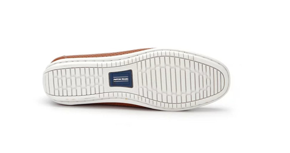 Aston Marc Men's Perforated Classic Driving Shoes Tan Size 8.5 M