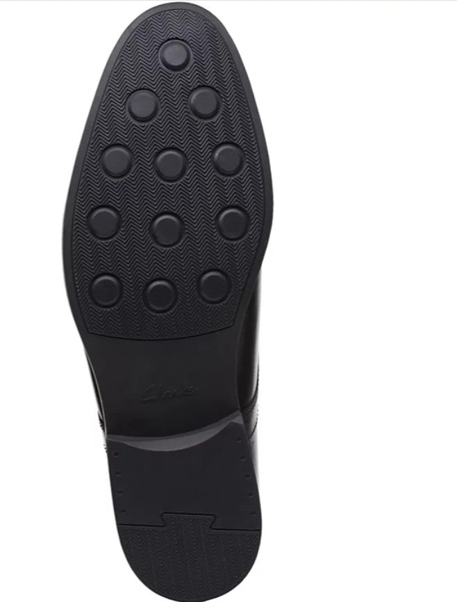 Clarks Men's Whiddon Cap-Toe Oxfords Shoes Black Size 9.5 M
