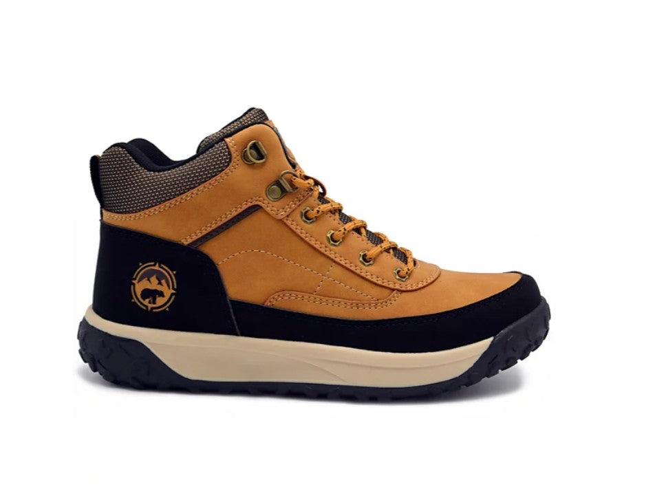 Polar Range Men's Cushioned Comfort Lace-up Closure Lundar Boot Olive-Wheat