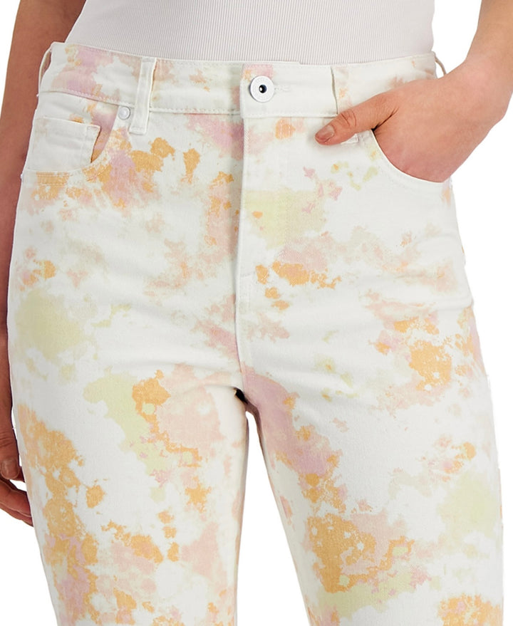 Style & Co. Women's Petite Pockets High-Rise Skinny Jeans Pink Dye