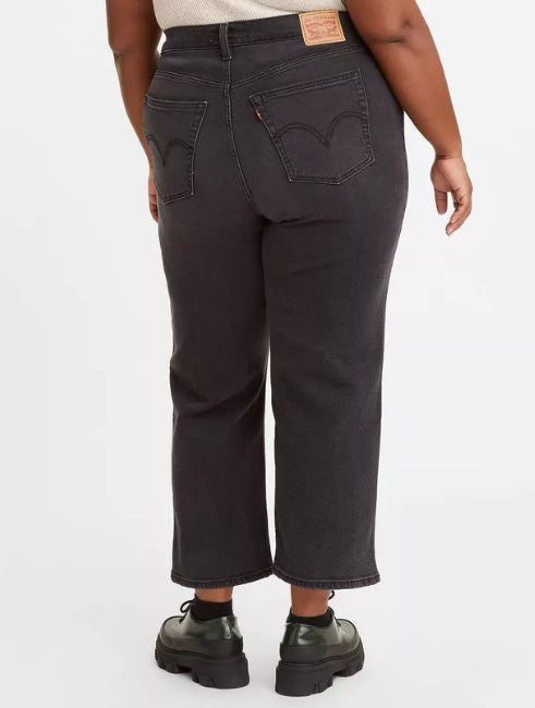 Levi's Women's High-Rise Wedgie Straight Cropped Jeans Cut & Dry