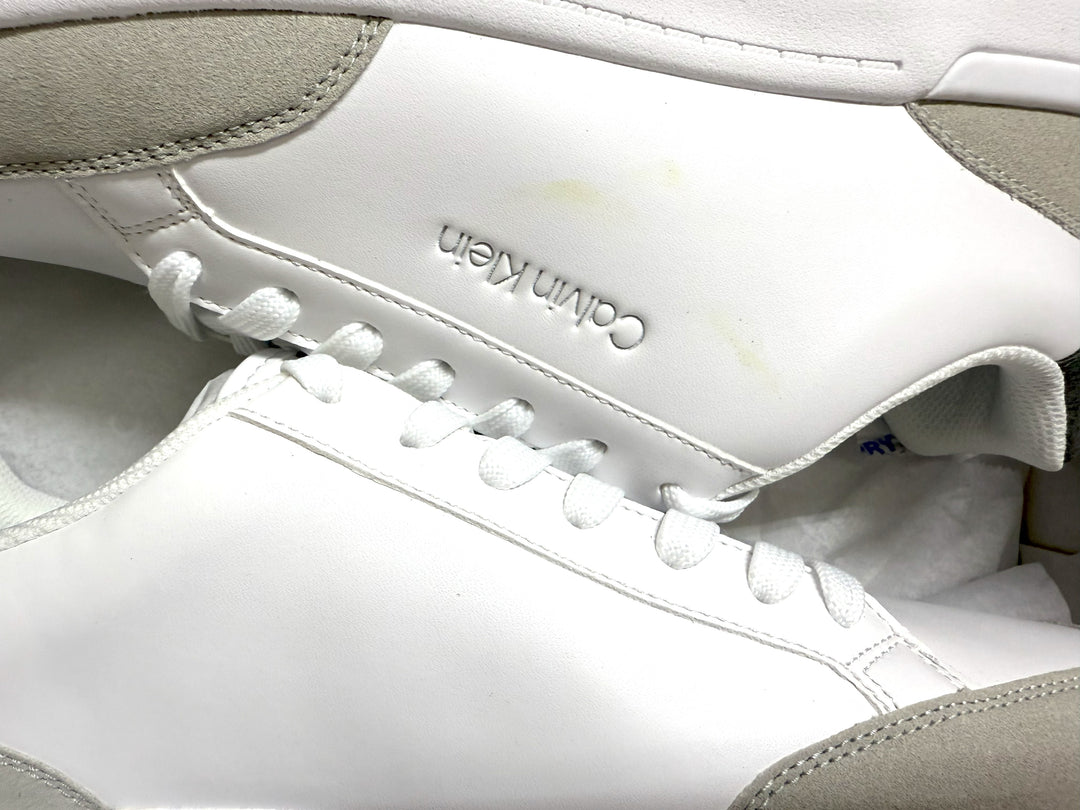 Calvin Klein Men's Blaven Sneakers Shoes Light Grey Size 11.5