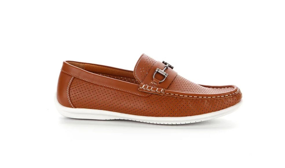 Aston Marc Men's Perforated Classic Driving Shoes Tan Size 8.5 M