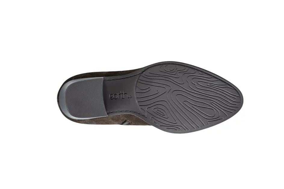 Earth Women's Vine Block Heel Boots Dark Brown Suede Size 7.5