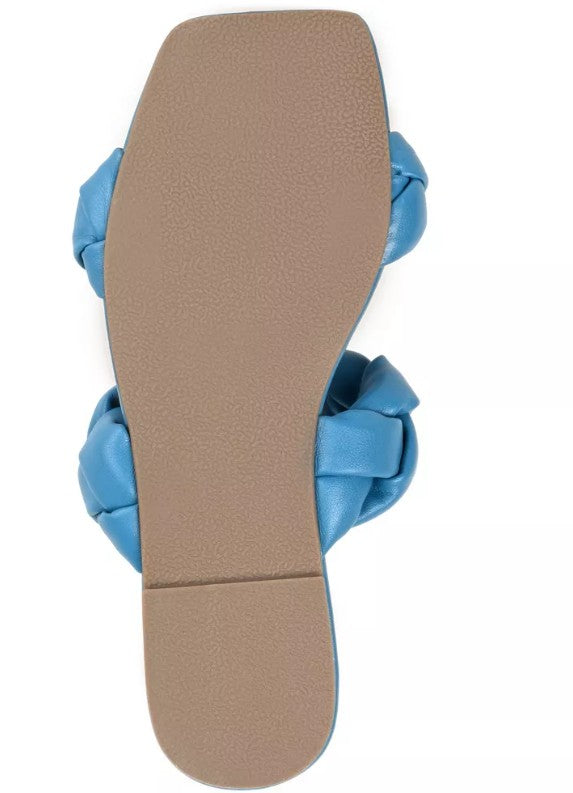 Journee Collection Women's Arietta Sandals Blue Size 7.5