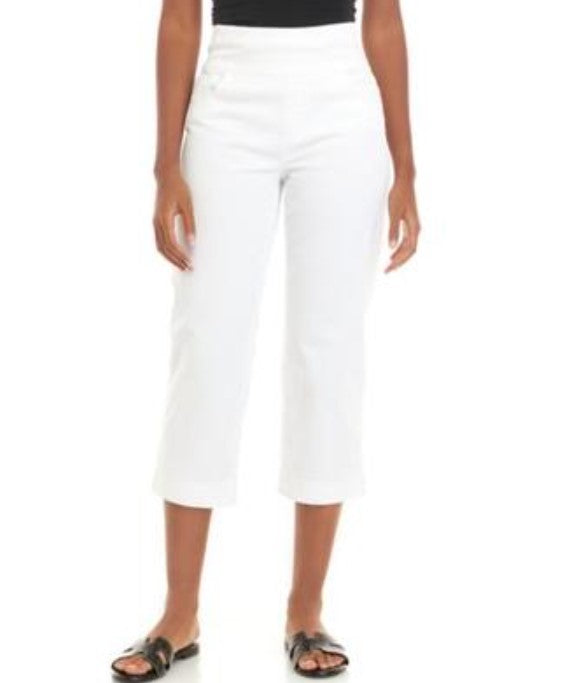 Gloria Vanderbilt Women's Amanda Pull-On Capri Jeans White Size 8